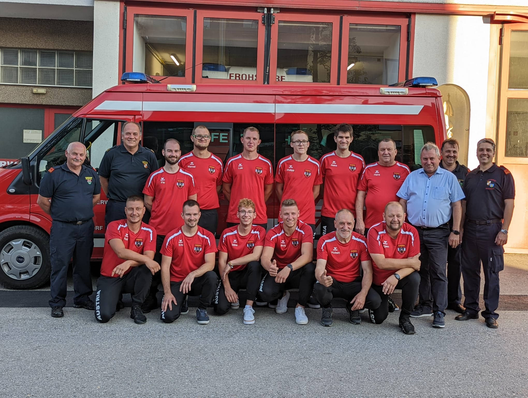 Verabschiedung  internationaler Feuerwehrsport CTIF