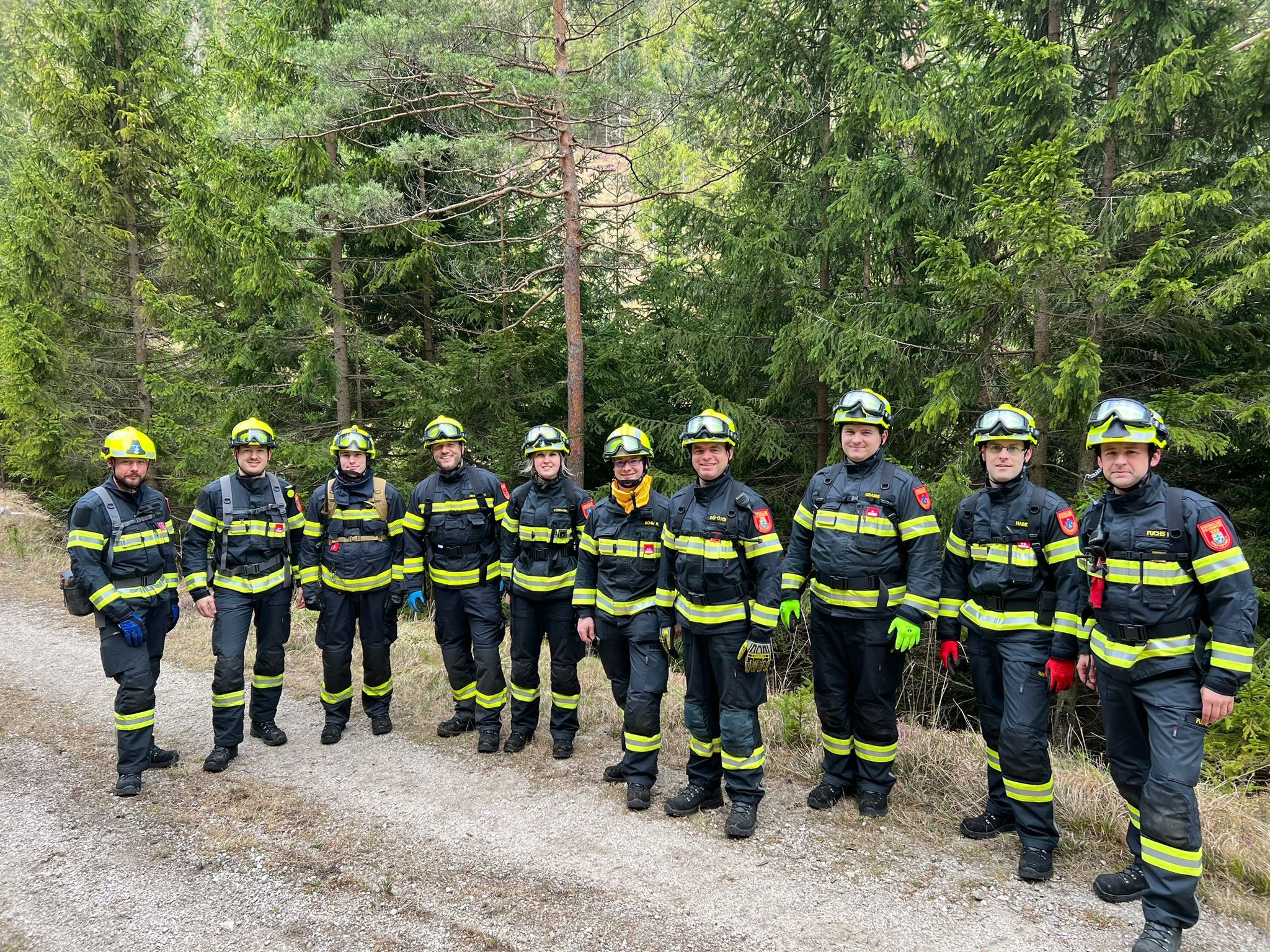 Übung Waldbrandgruppe