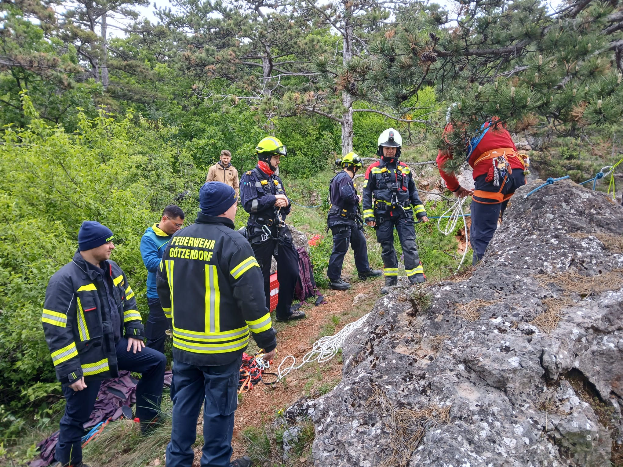Seiltechniktraining Sprengdienst