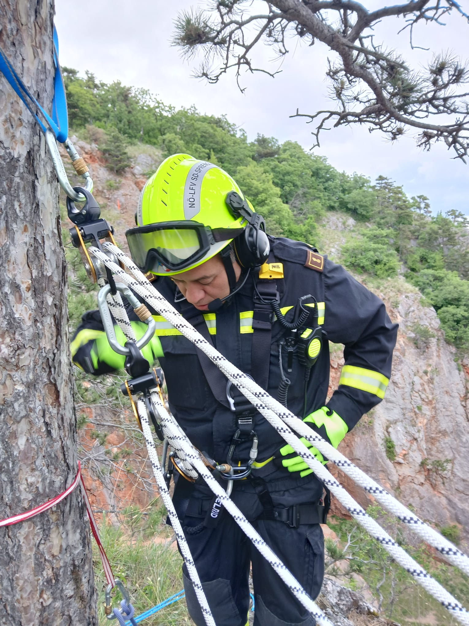 Seiltechniktraining Sprengdienst