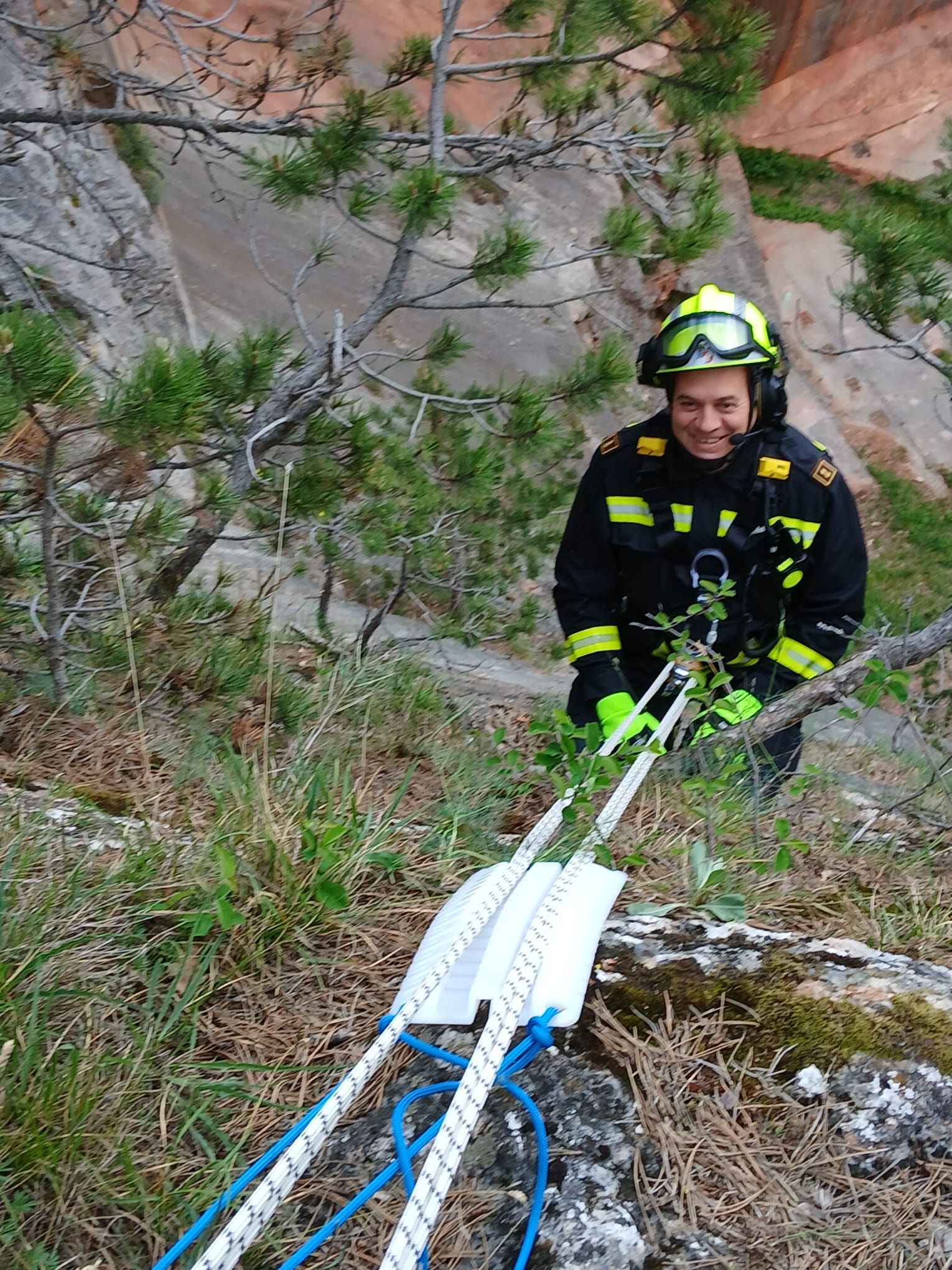Seiltechniktraining Sprengdienst