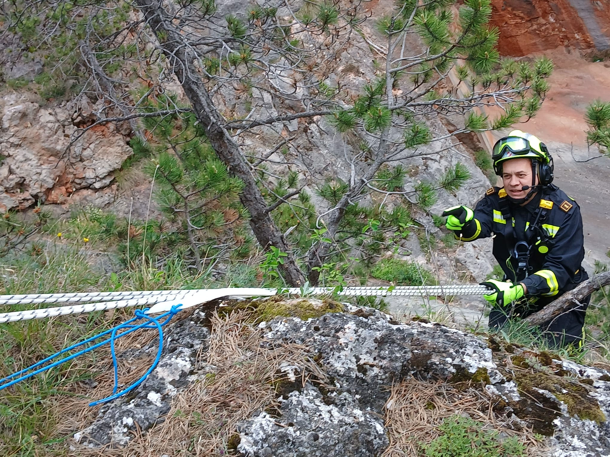 Seiltechniktraining Sprengdienst
