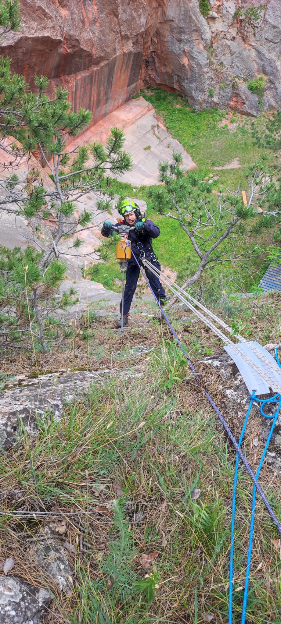 Seiltechniktraining Sprengdienst
