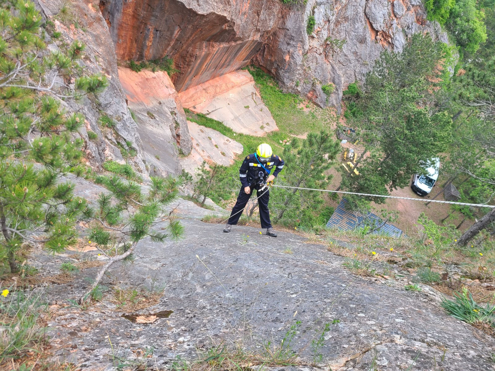 Seiltechniktraining Sprengdienst