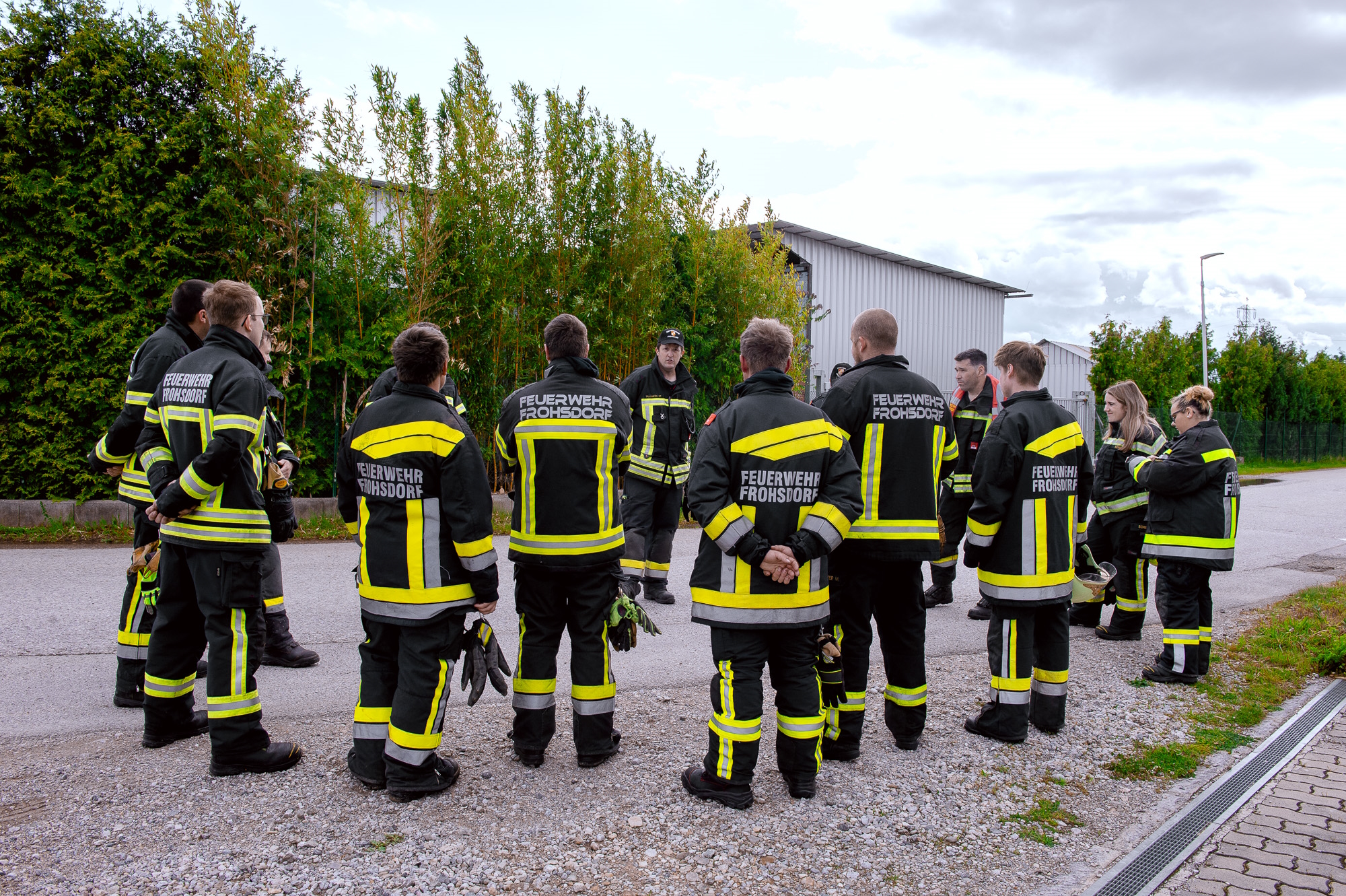 Übung der Freiwilligen Feuerwehr Frohsdorf