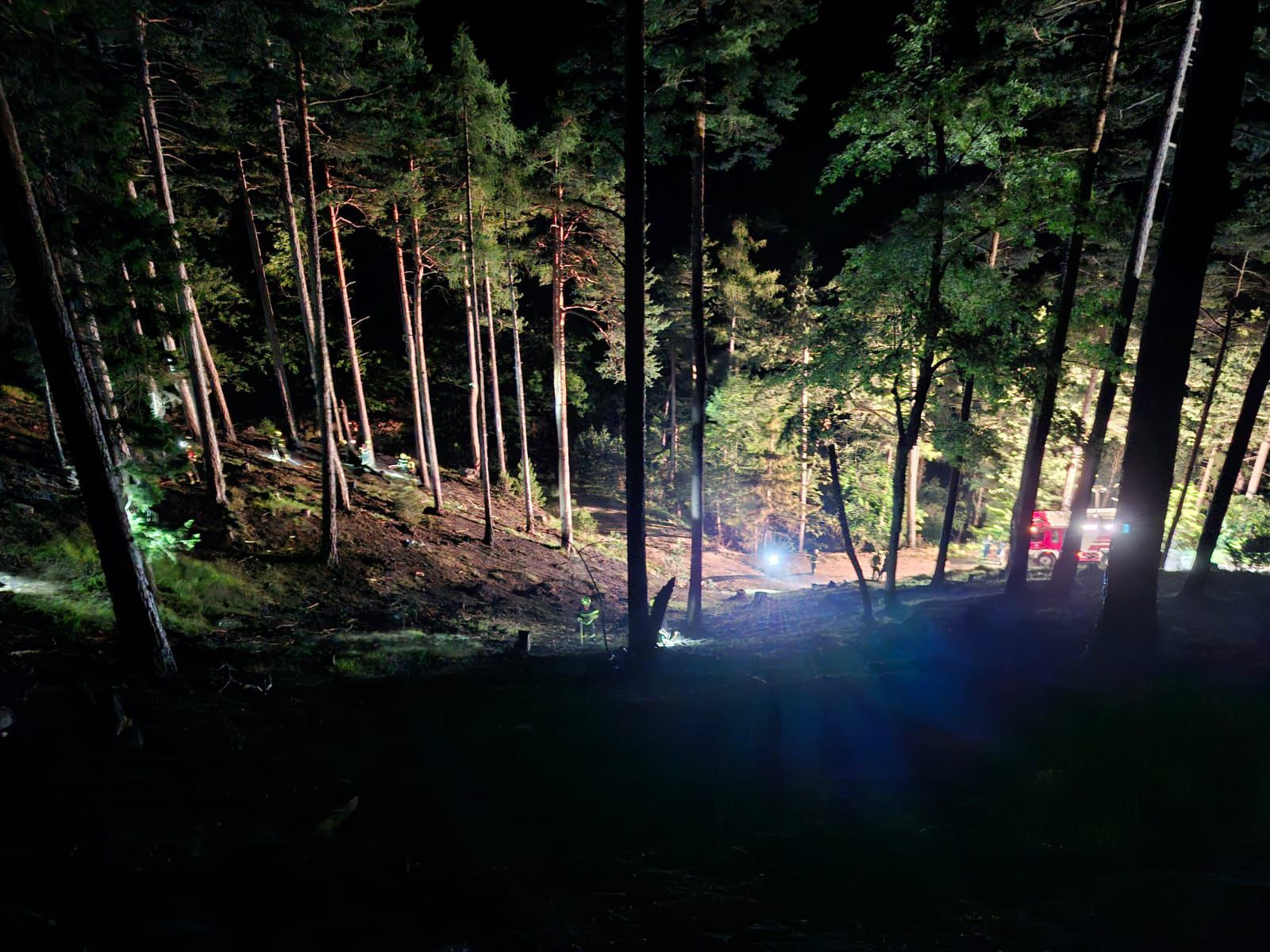 Waldbrandgruppe im Einsatz