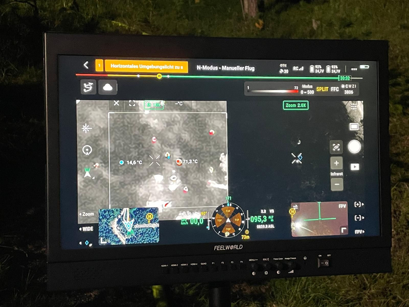 Waldbrandgruppe im Einsatz