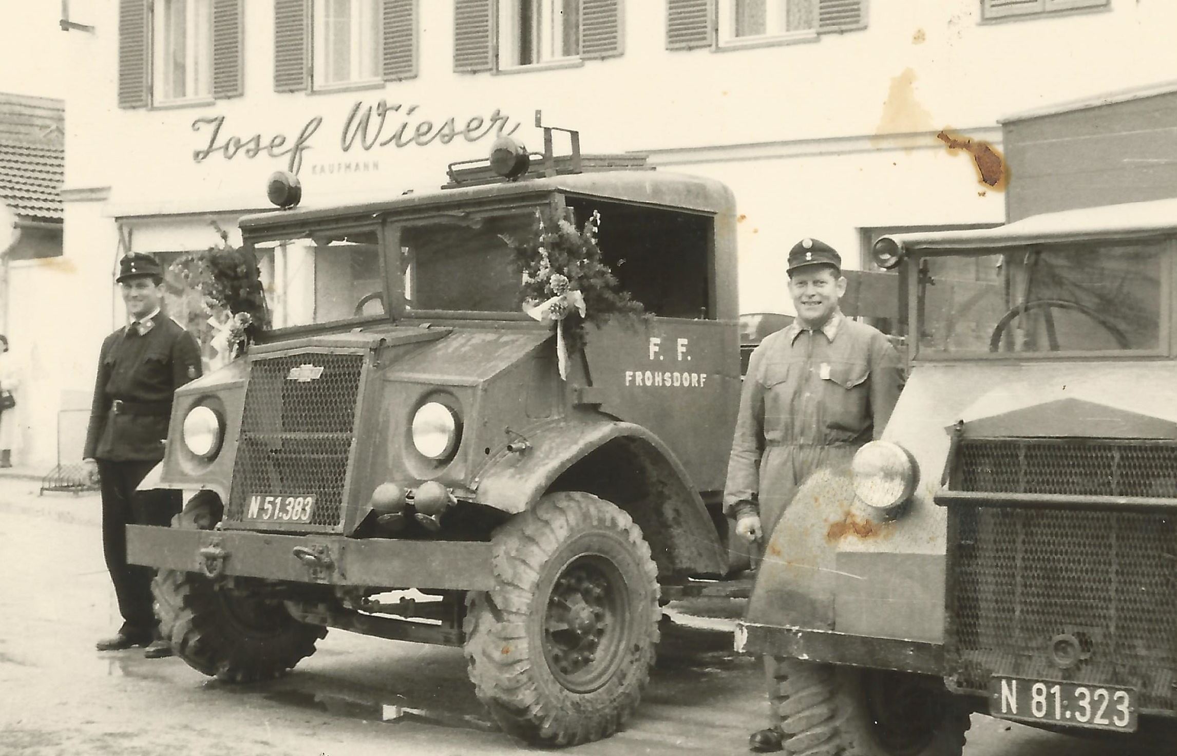 altes Feuerwehrfahrzeug von Frohsdorf