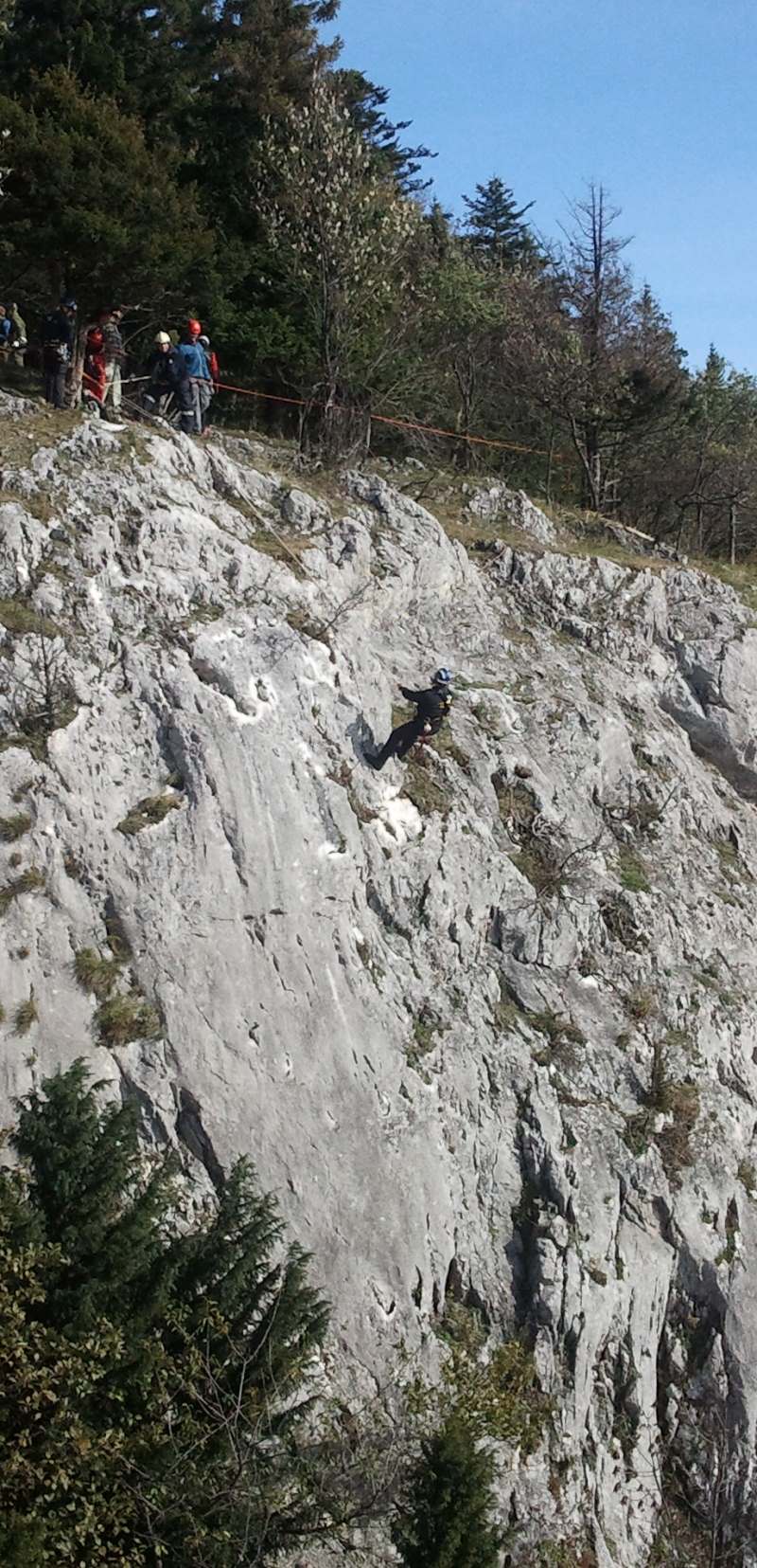 Abseilübung Hohe Wand