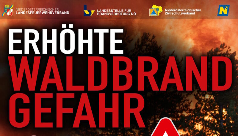 Mehr über den Artikel erfahren Achtung: Erhöhte Waldbrandgefahr in Niederösterreich