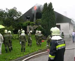 Brandeinsatz Erlach